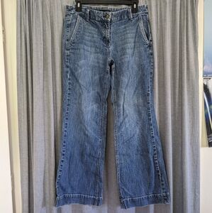 New York Company Jeans Women's 10 Wide Leg Straight Denim